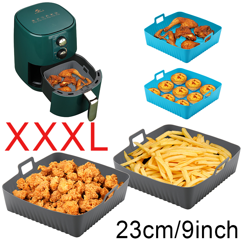 Air Fryer Silicone Pot Liner - Square Large Silicone Air Fryer Liners