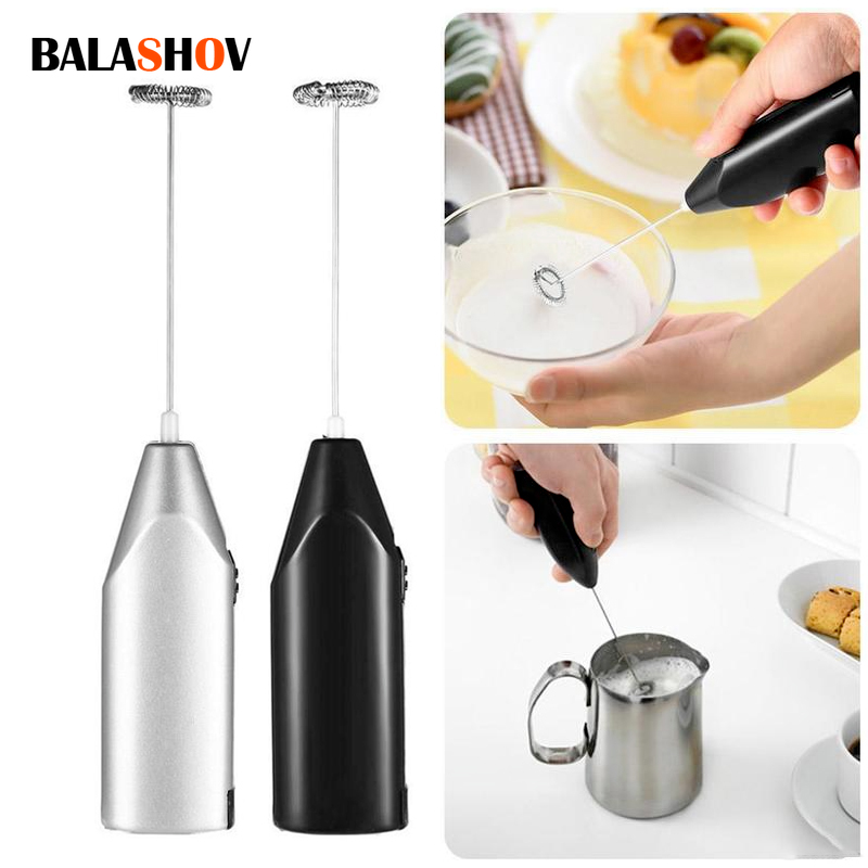 Electric Milk Frother Handheld - Wireless Milk Foamer Coffee Whisk Mixer