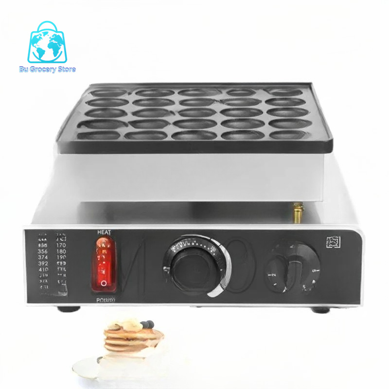 Mini Waffle Maker Machine - 25 Holes Heart Shaped Mini Dutch