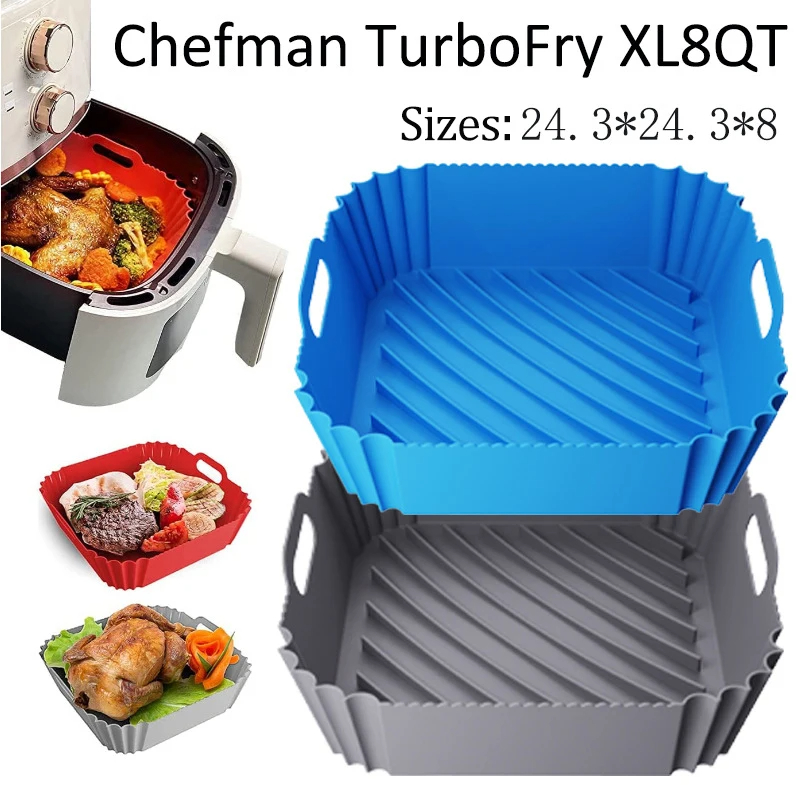 Large Air Fryer Silicone Baske - Air Fryer Silicone Pot Liner recension och pris