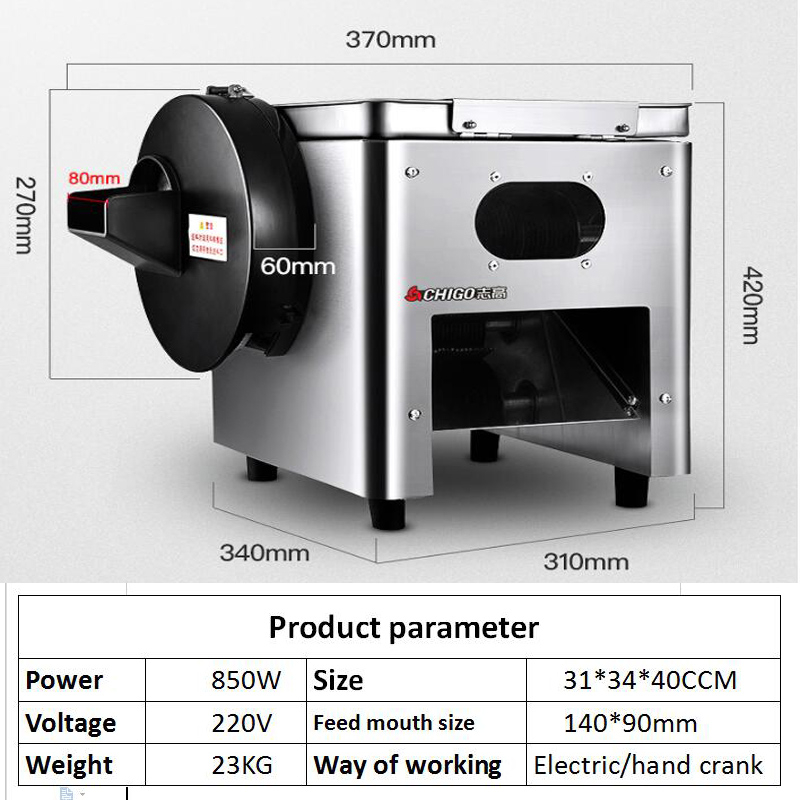 Factory Direct Sales Commercia - Automatic Meat Slicer Home recension och pris