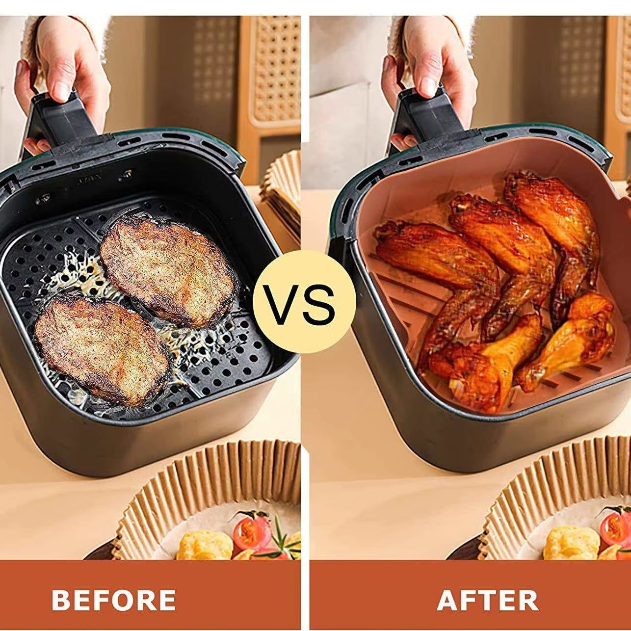 Non-stick 8.2inch Air Fryer Si - Air Fryer Silicone Pot Liner recension och pris