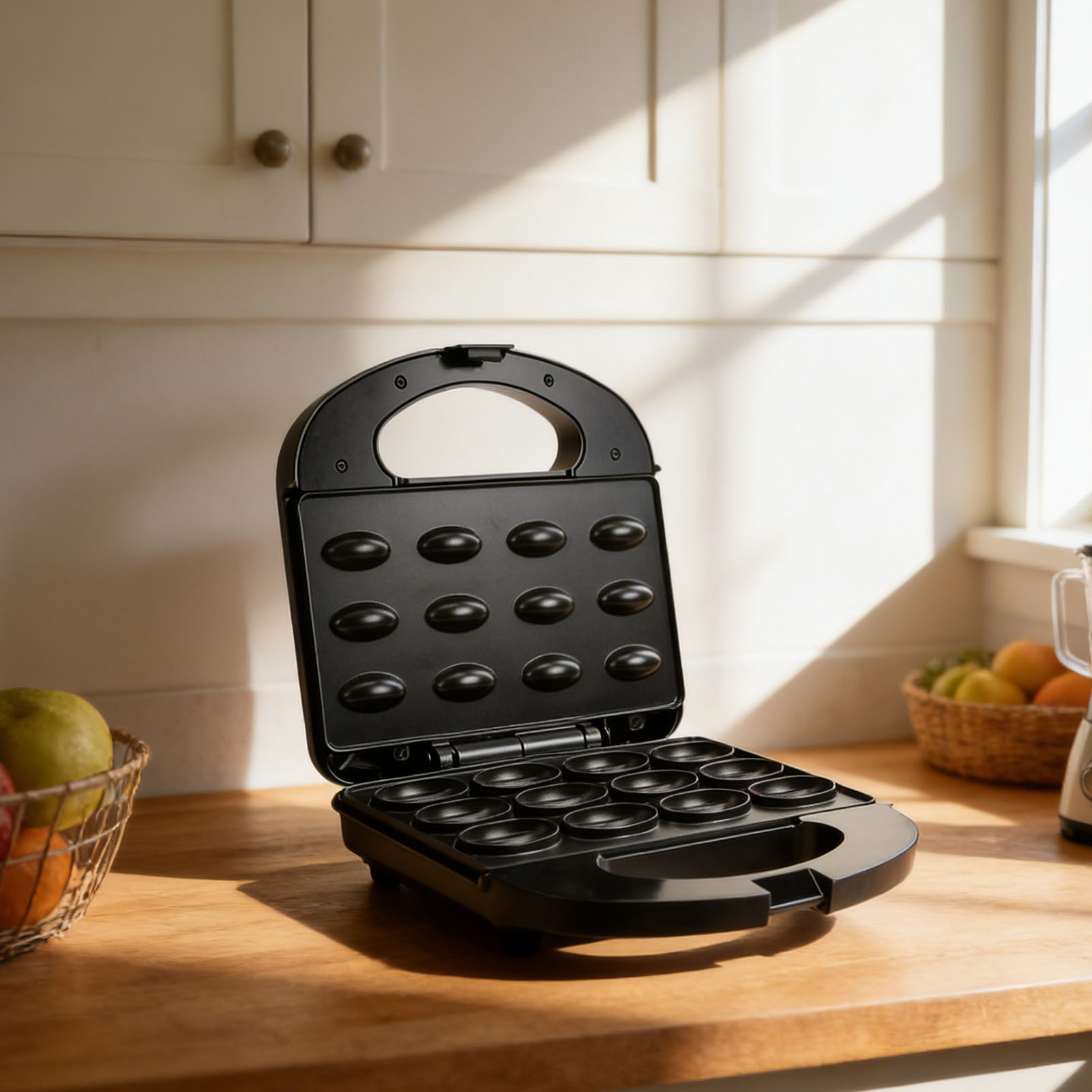 12 Walnut Cookie Maker Non Sti - Mini Waffle Maker Machine recension och pris