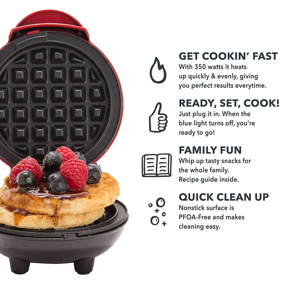 Mini Waffle Maker Bubble Egg C - Mini Waffle Maker Machine recension och pris