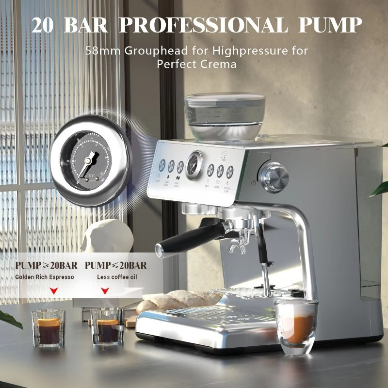 21M Professional Electric Espr - Coffee Bean Grinder Electric recension och pris