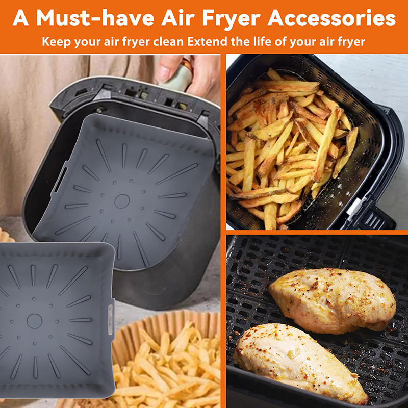 Large 23cm Air Fryer Silicone  - Air Fryer Silicone Pot Liner recension och pris
