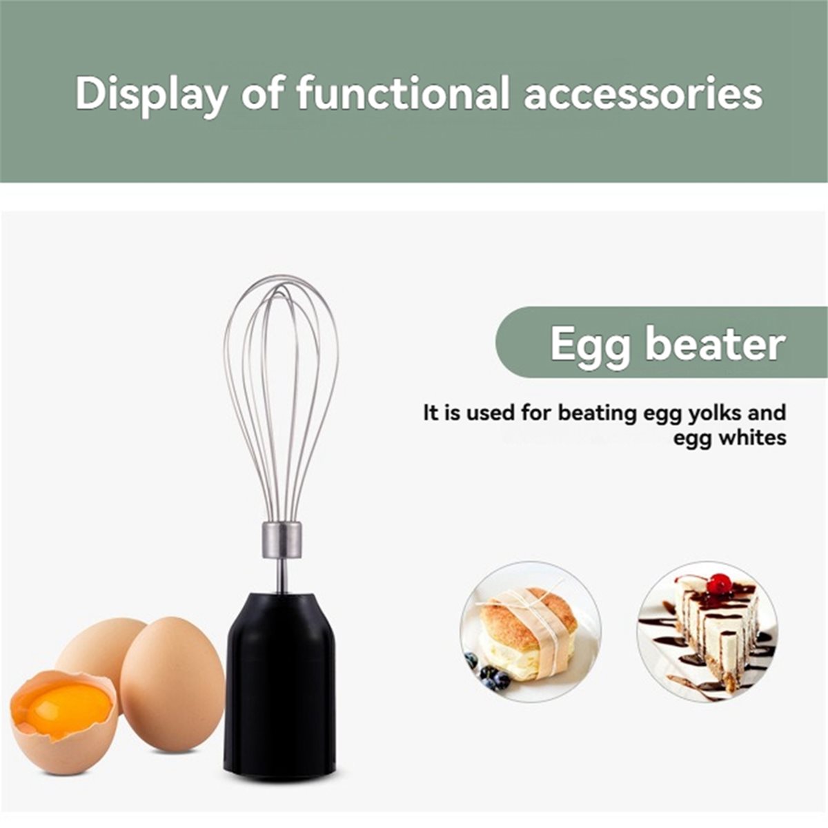 wilwill Electric Hand Blender  - Immersion Hand Blender Set recension och pris