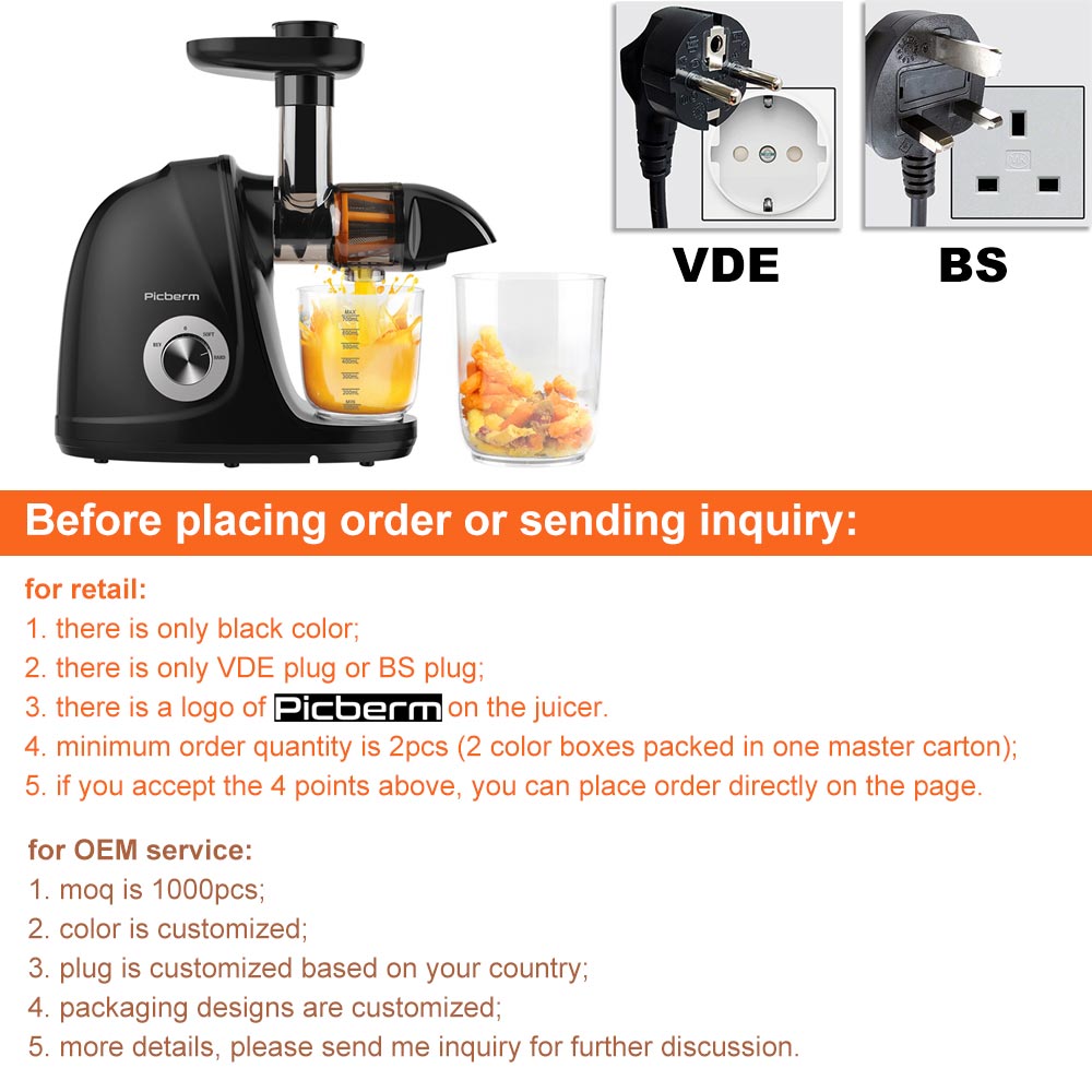 2026-Black Horizontal Slow Jui - Electric Slow Juicer Cold Press recension och pris