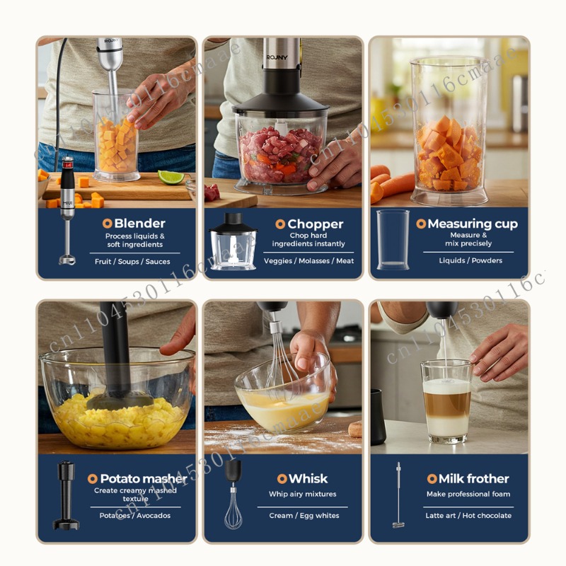 6-in-1  1200W Powerful Hand Bl - Immersion Hand Blender Set recension och pris
