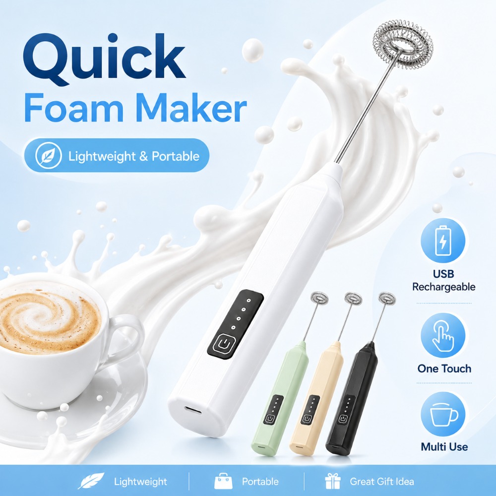 Milk Frother and Egg Beater El - Electric Milk Frother Handheld recension och pris