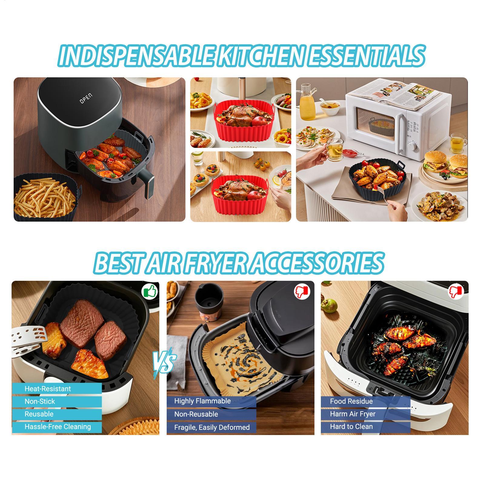 Silicone Air Fryer Liners Pot  - Air Fryer Silicone Pot Liner recension och pris