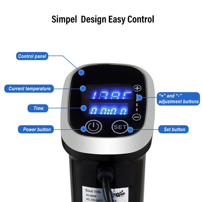 IPX7 Waterproof Sous Vide Prec - Digital Sous Vide Precision Cooker recension och pris