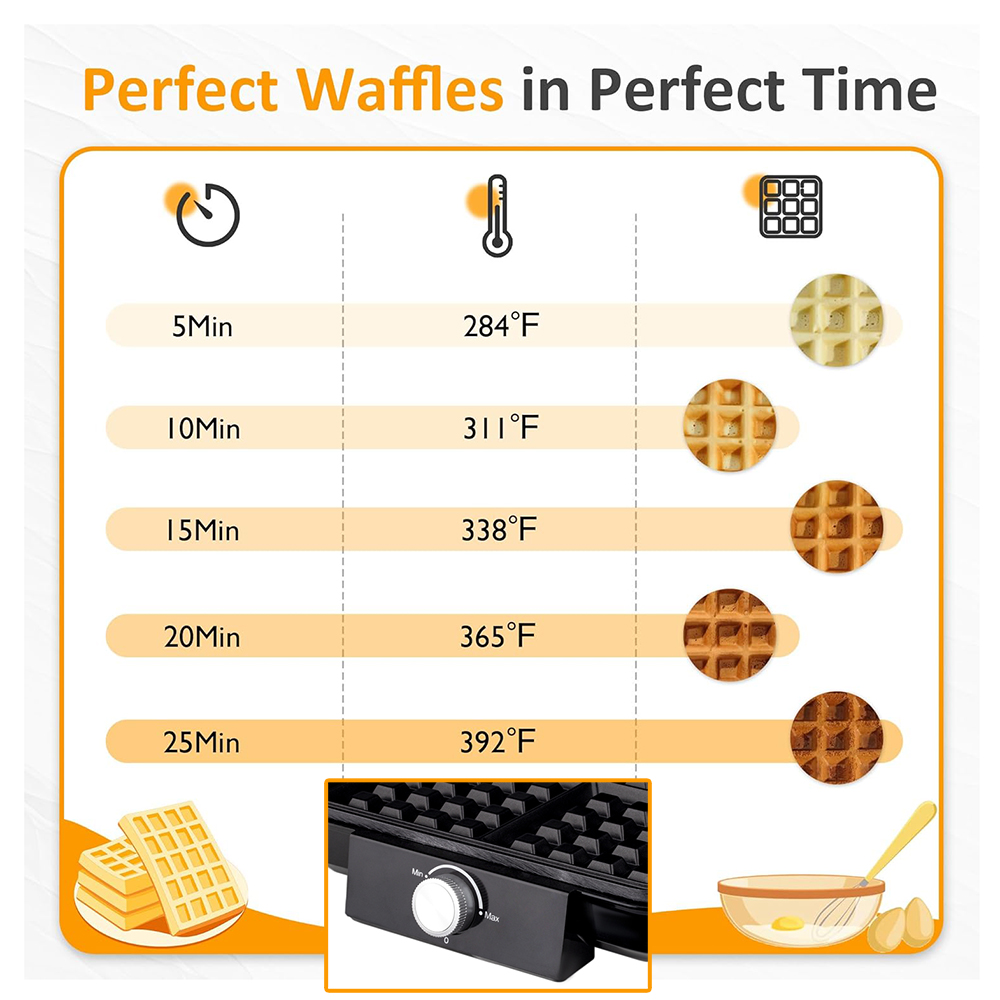 4-Slice Belgian Waffle Maker 1 - Mini Waffle Maker Machine recension och pris