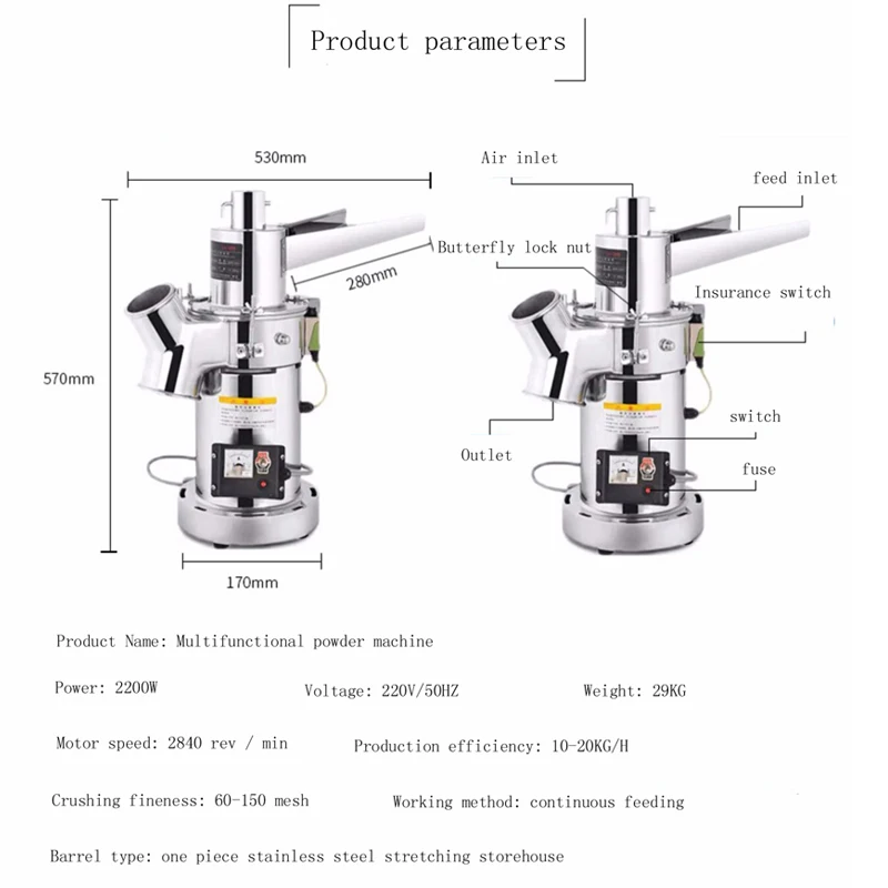 Commercial Multifunctional New - Coffee Bean Grinder Electric recension och pris