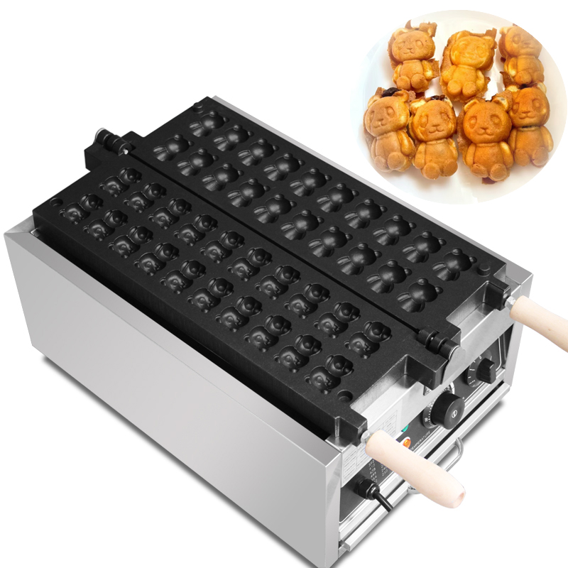 Commercial 20Pcs Bear Shape Ta - Mini Waffle Maker Machine recension och pris