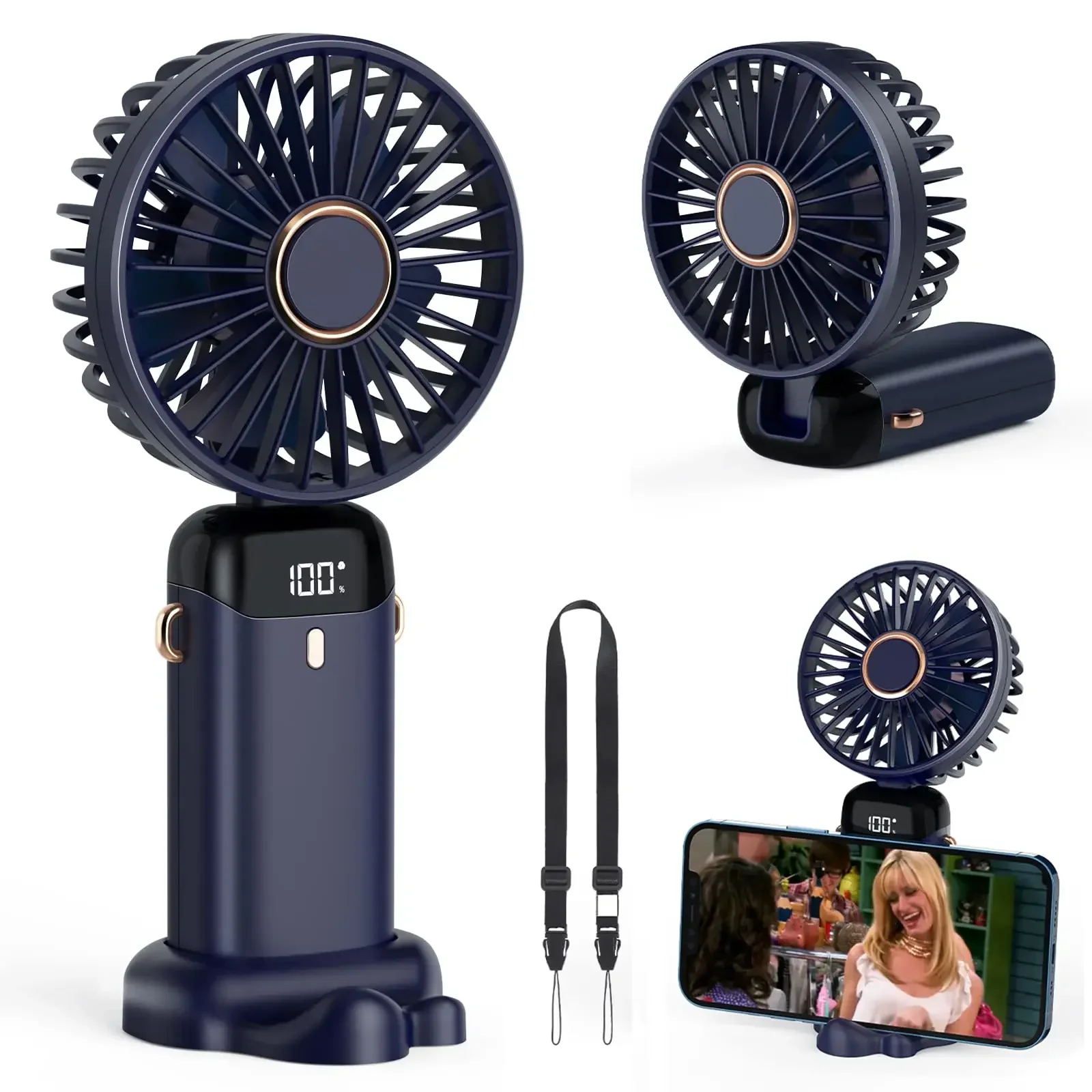 5000mAh Handheld Mini Fan Wire - Portable Blender Usb Rechargeable recension och pris