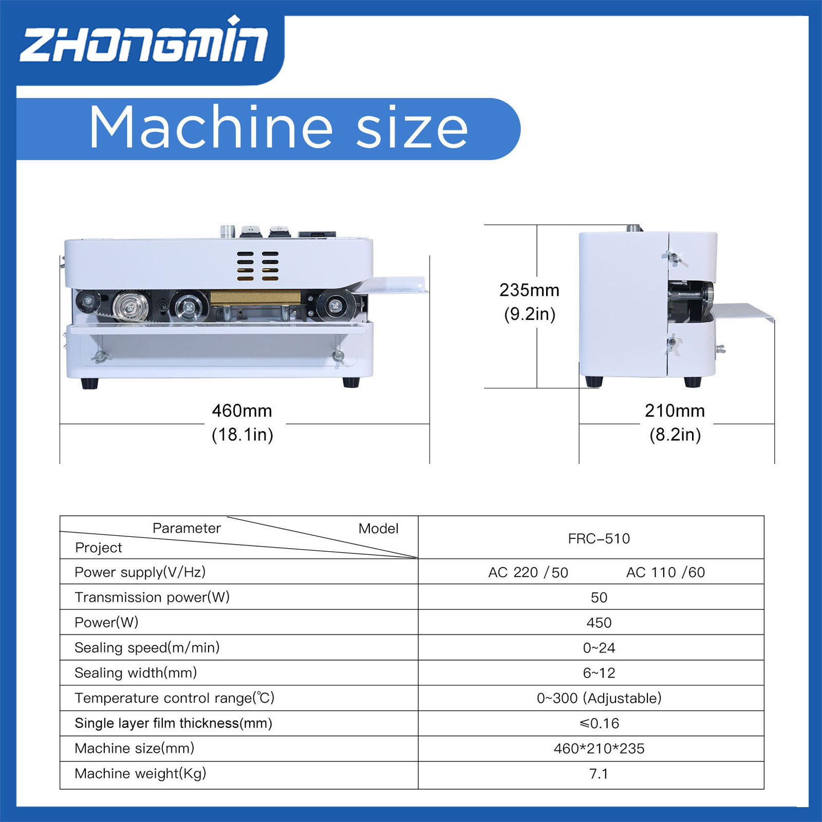 ZHONGMIN Electric Vacuum Seale - Food Vacuum Sealer Machine recension och pris