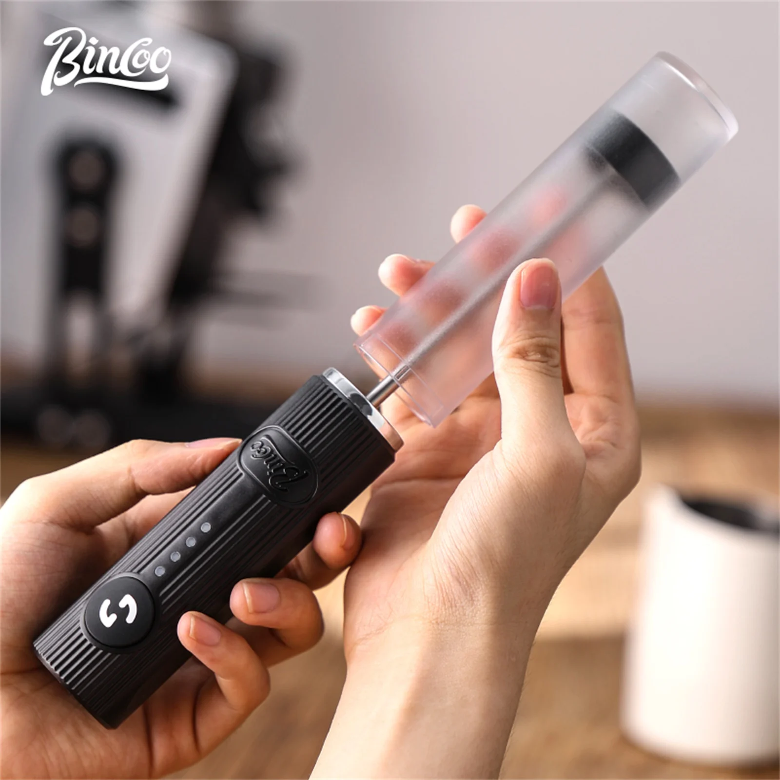 Bincoo UPGRADED Electric Coffe - Electric Milk Frother Handheld recension och pris