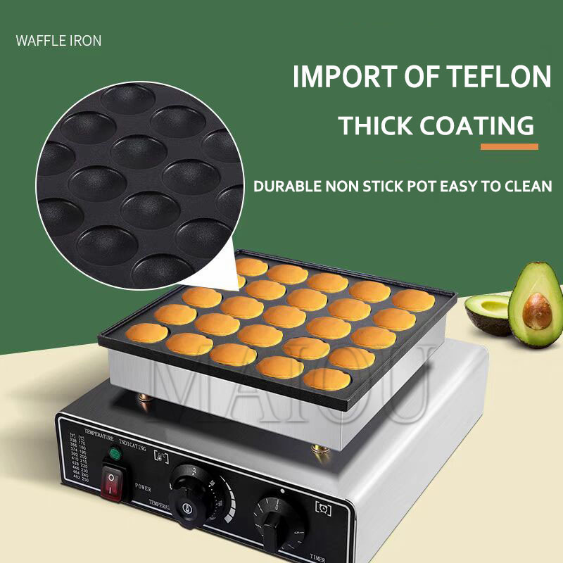 25 Holes Pancake Waffle Makers - Mini Waffle Maker Machine recension och pris