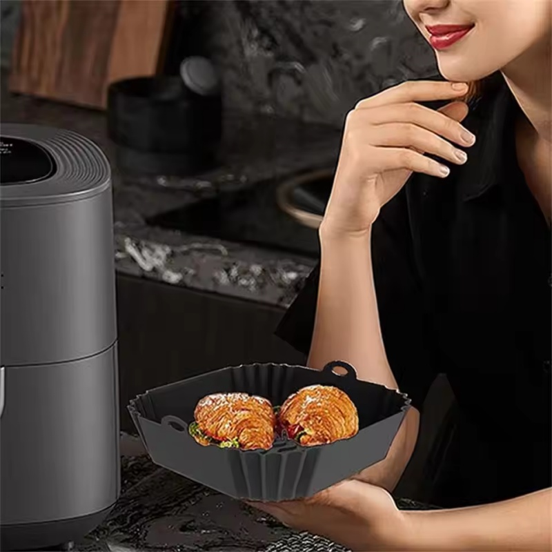 1pc Silicone Air Fryer Pot Tra - Air Fryer Silicone Pot Liner recension och pris