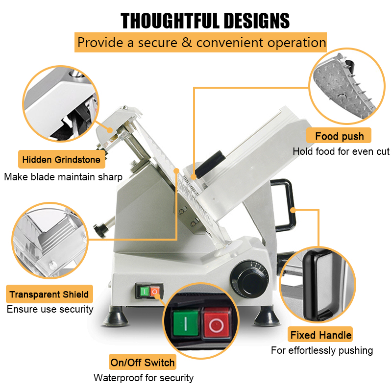 Commercial Electric Meat Slice - Automatic Meat Slicer Home recension och pris