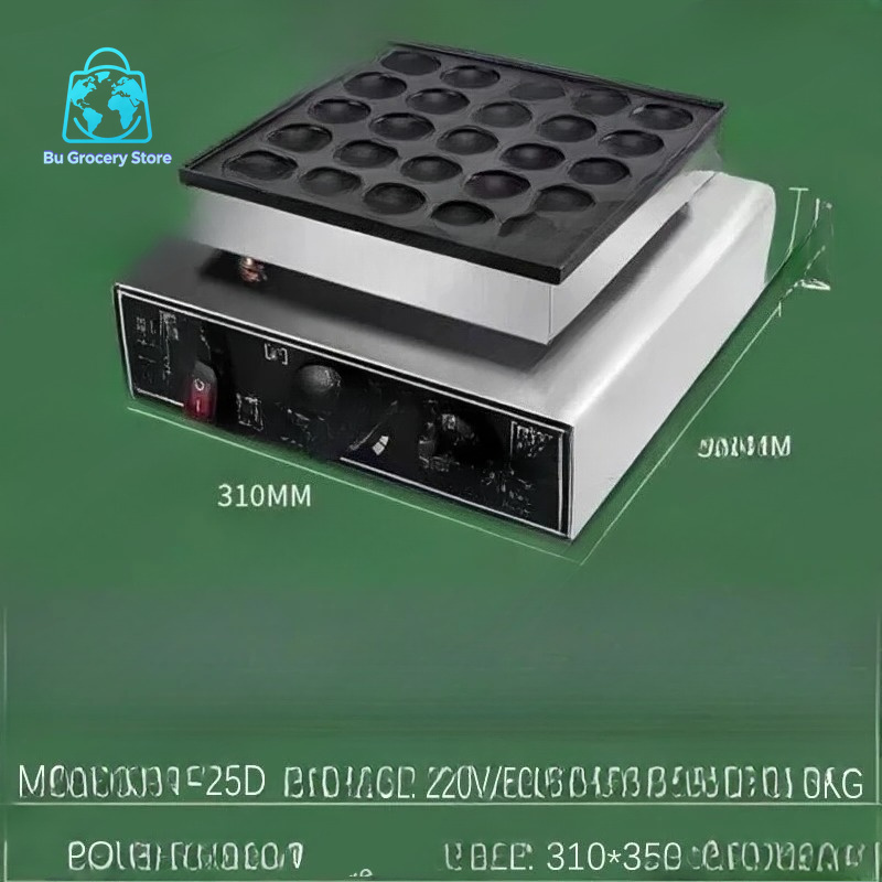 25 Holes Heart Shaped Mini Dut - Mini Waffle Maker Machine recension och pris