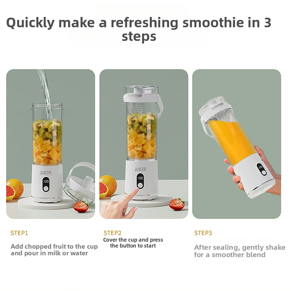 Portable Blender 600ML Electri - Portable Blender Usb Rechargeable recension och pris
