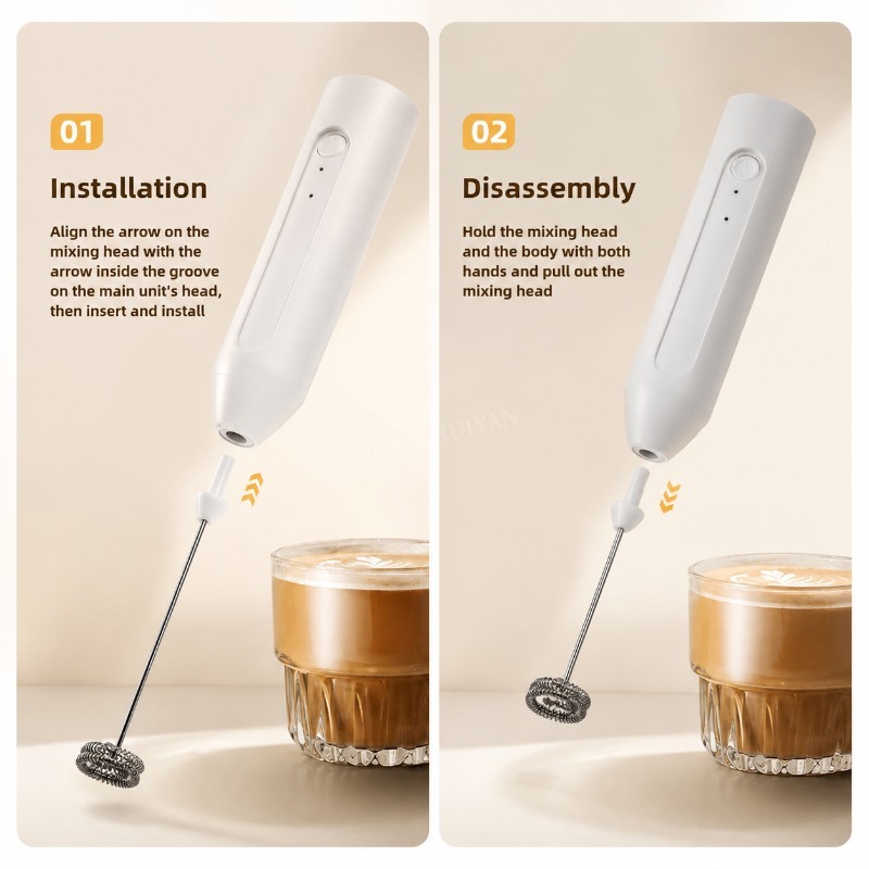 MINI Milk Frother USB Recharge - Electric Milk Frother Handheld recension och pris