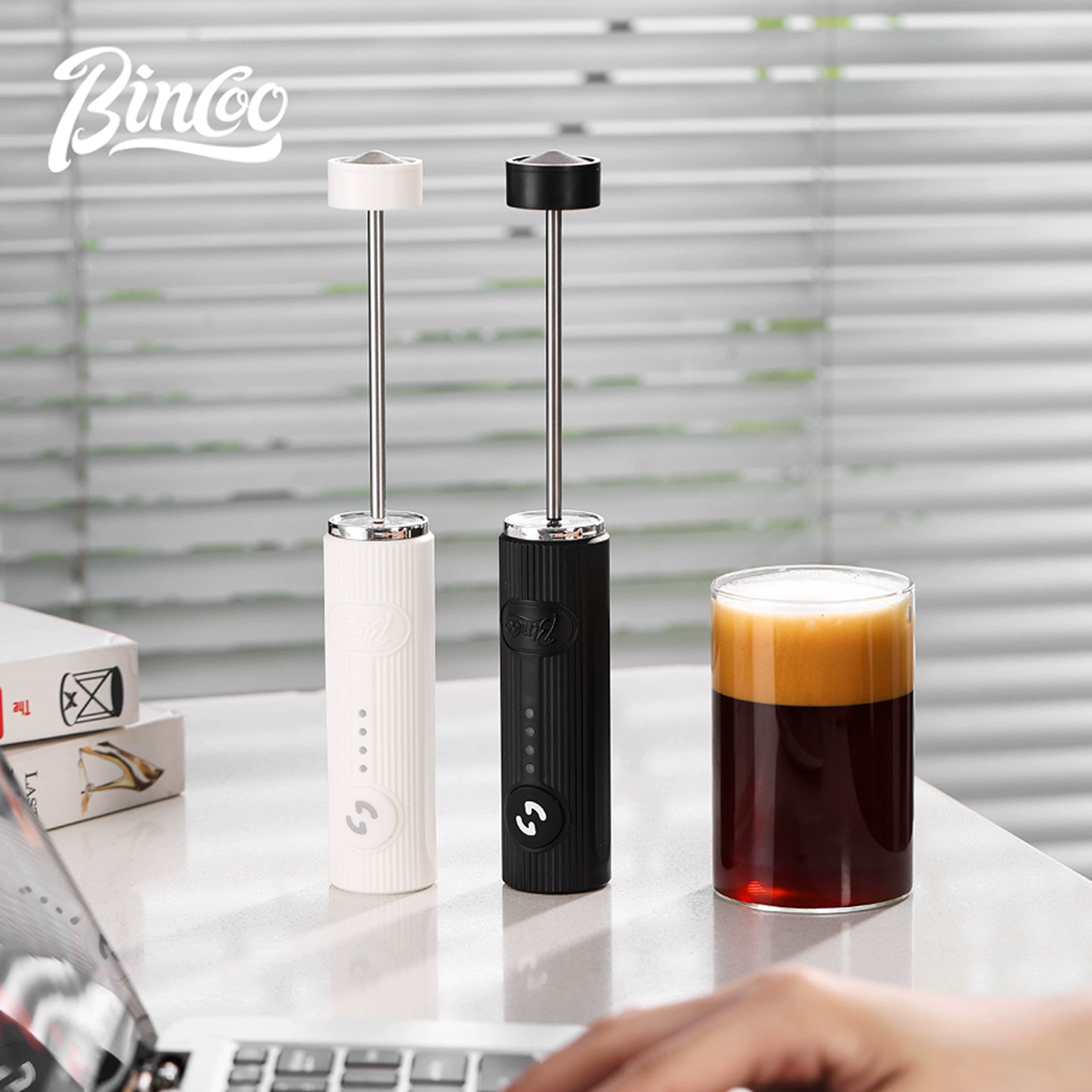 BINCOO Electric Coffee Frother - Electric Milk Frother Handheld recension och pris