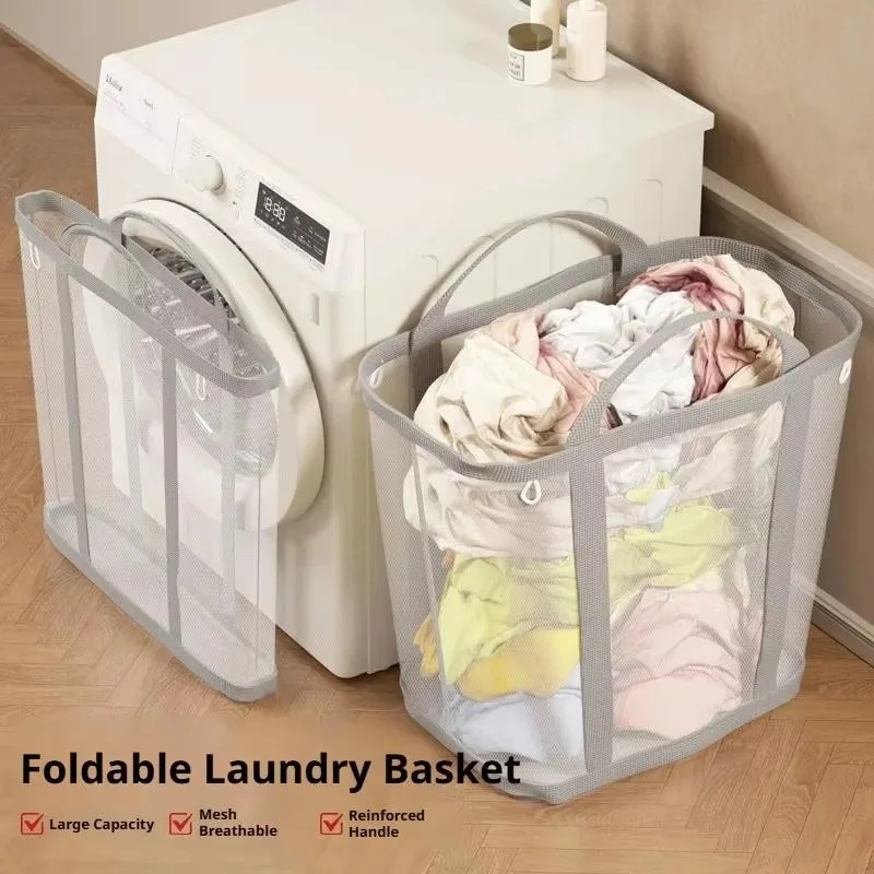 Mesh Laundry Basket Nylon With - Laundry recension och pris