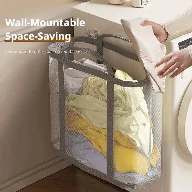 Mesh Laundry Basket Nylon With - Laundry recension och pris