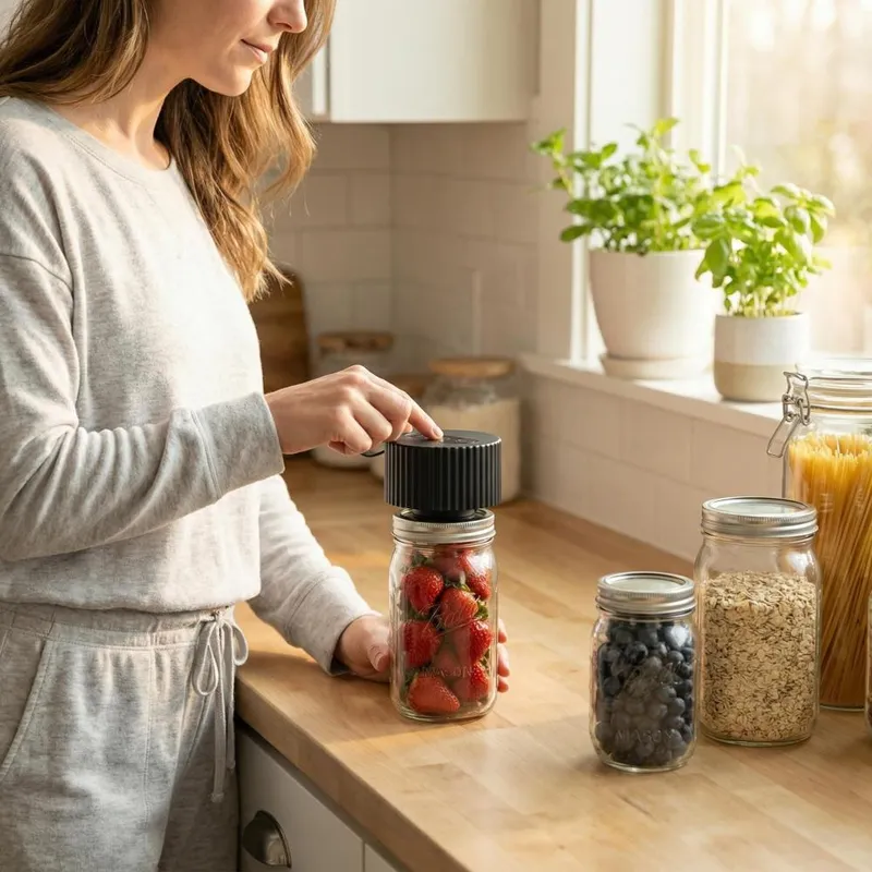 Electric Mason Jar Vacuum Seal - Food Vacuum Sealer Machine recension och pris