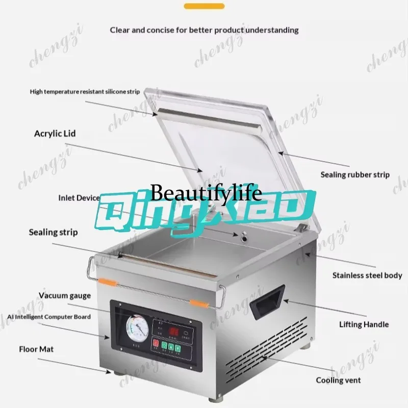 K182 Commercial Automatic Food - Food Vacuum Sealer Machine recension och pris