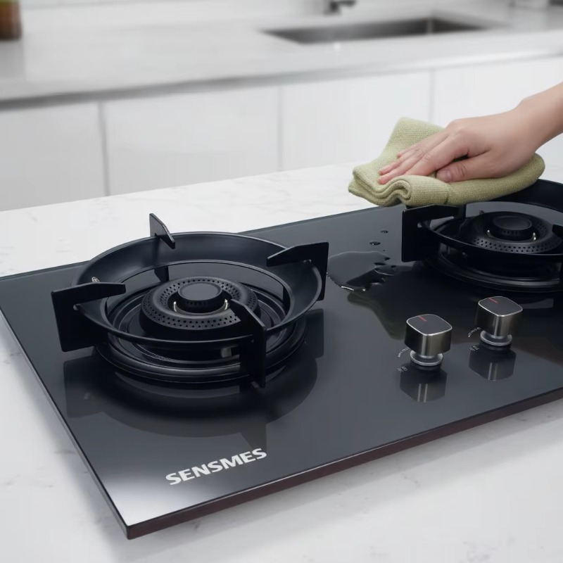 Black Tempered Glass Panel 2 B - Kitchen Appliances recension och pris